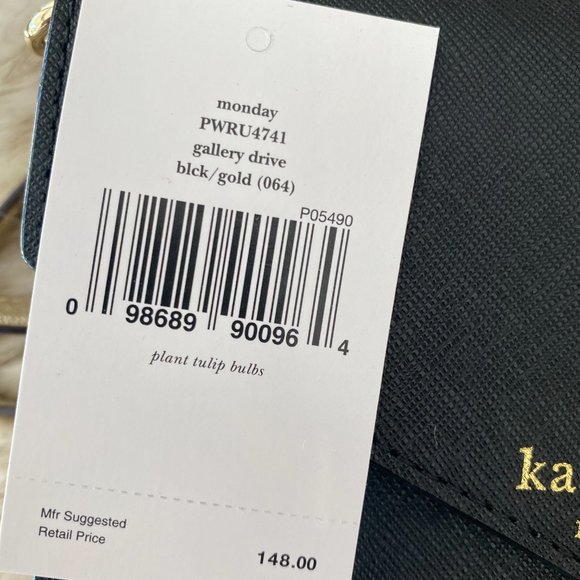 NWT Kate Spade Gallery Drive Monday Crossbody Handbag Black - Picture 6 of 11